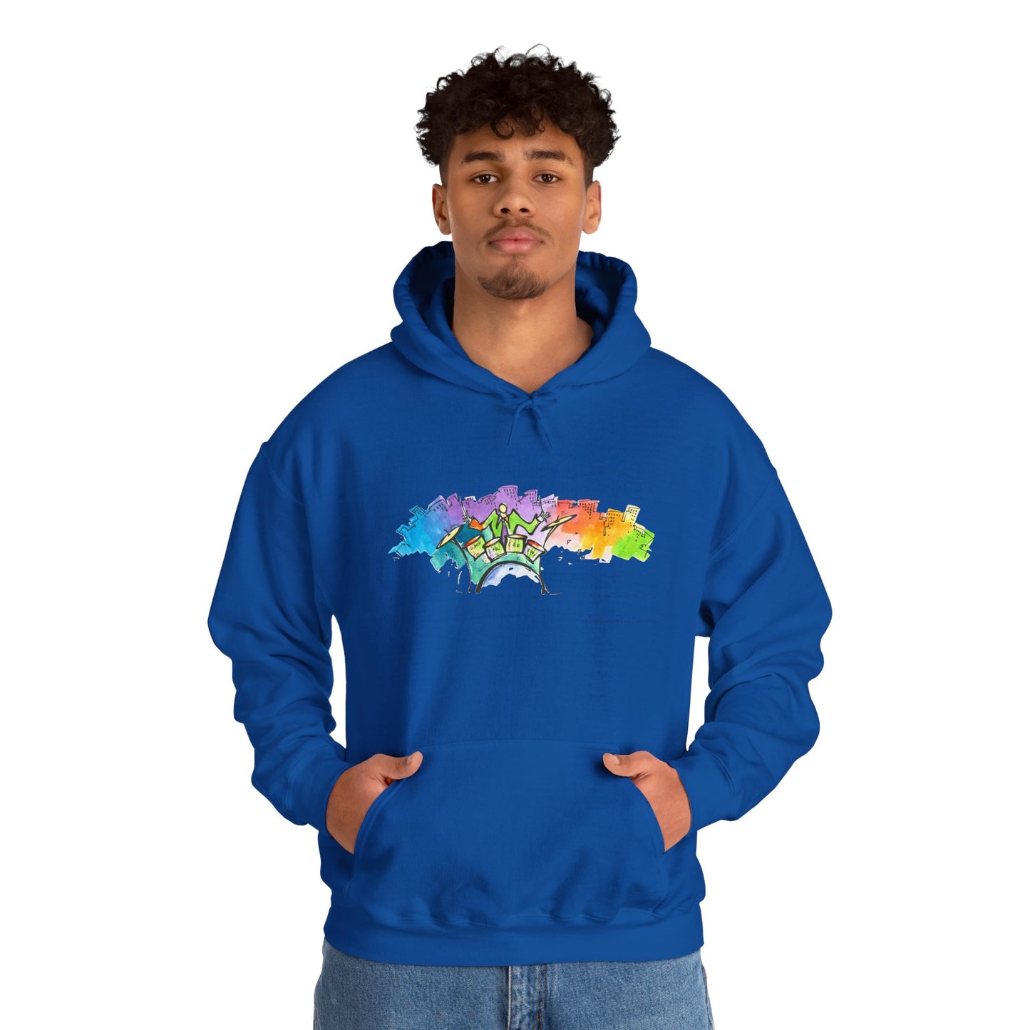 "Urban Pulse" Quincy Conwell From the Abstract Jazz Series Hooded Sweatshirt