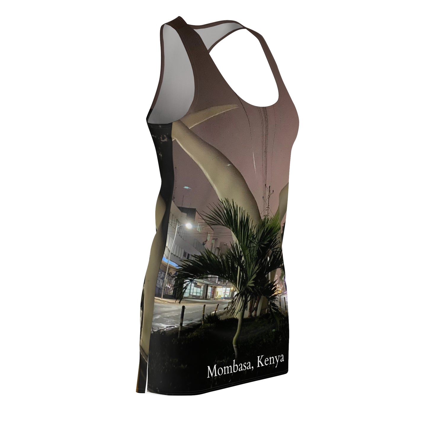 Mombasa, Kenya Women's Cut & Sew Racerback Dress (AOP)