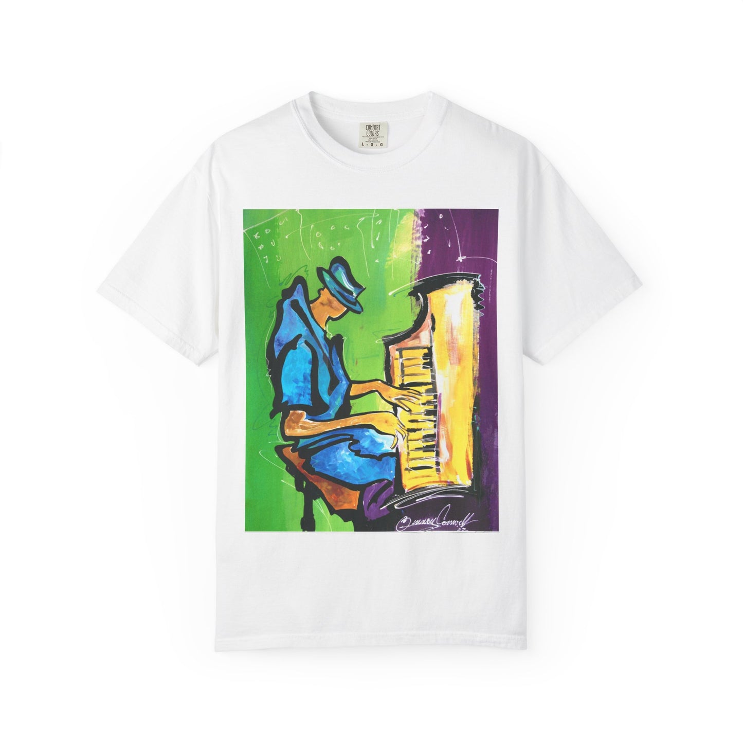 "Midnight Keys" Abstract Jazz art by Quincy Conwell