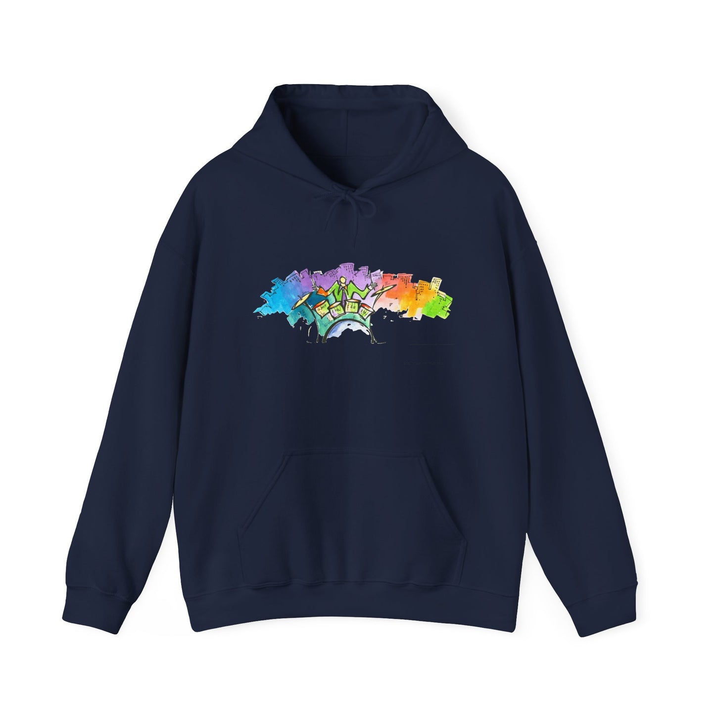 "Urban Pulse" Quincy Conwell From the Abstract Jazz Series Hooded Sweatshirt
