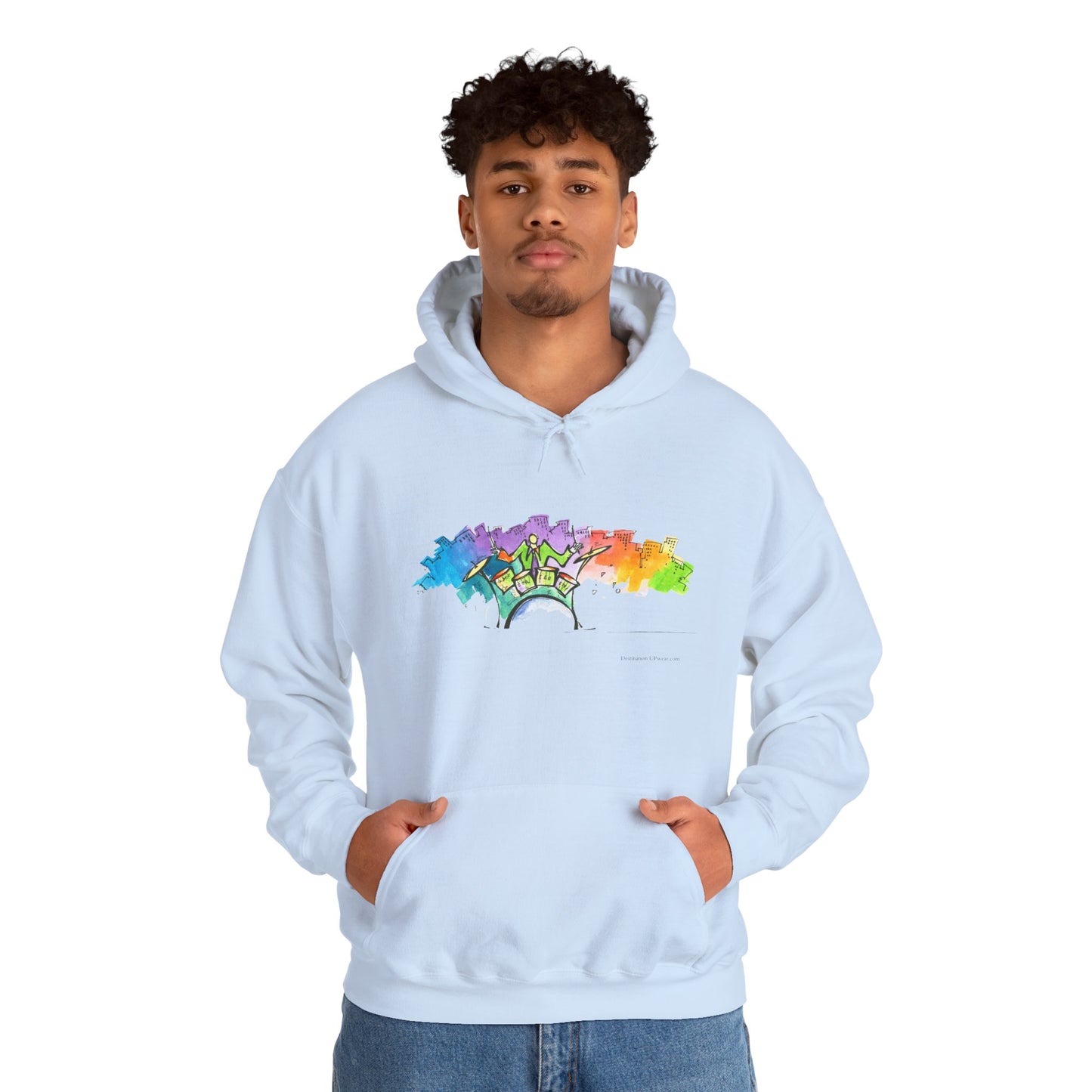"Urban Pulse" Quincy Conwell From the Abstract Jazz Series Hooded Sweatshirt