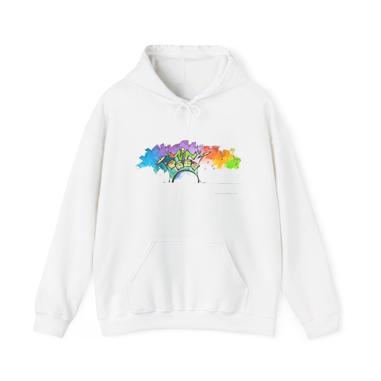 "Urban Pulse" Quincy Conwell From the Abstract Jazz Series Hooded Sweatshirt