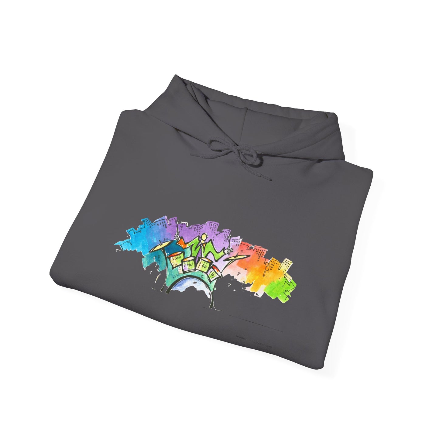 "Urban Pulse" Quincy Conwell From the Abstract Jazz Series  Hooded Sweatshirt
