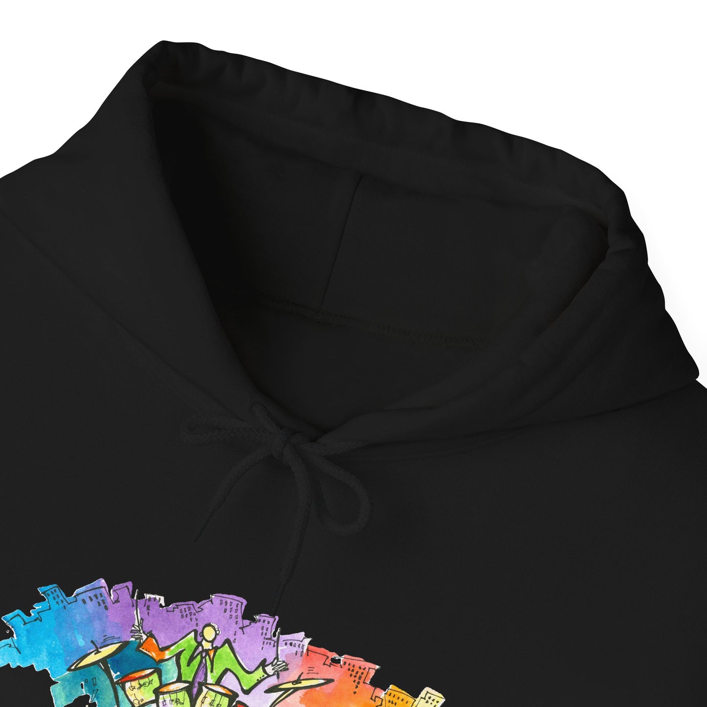 "Urban Pulse" Quincy Conwell From the Abstract Jazz Series  Hooded Sweatshirt