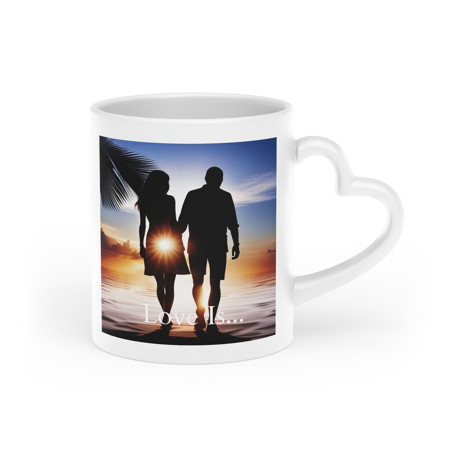Love Is... Heart-Shaped Mug
