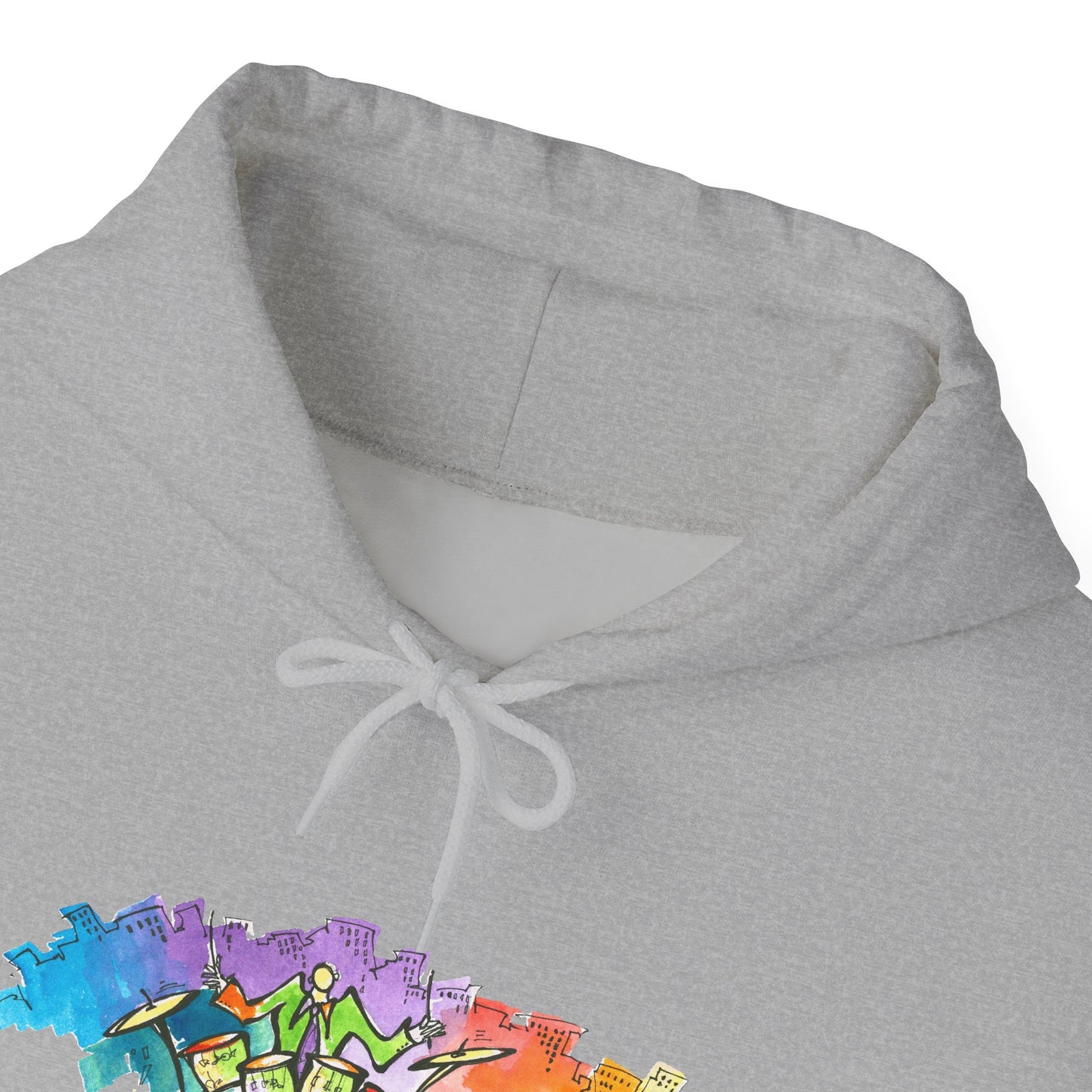 "Urban Pulse" Quincy Conwell From the Abstract Jazz Series  Hooded Sweatshirt