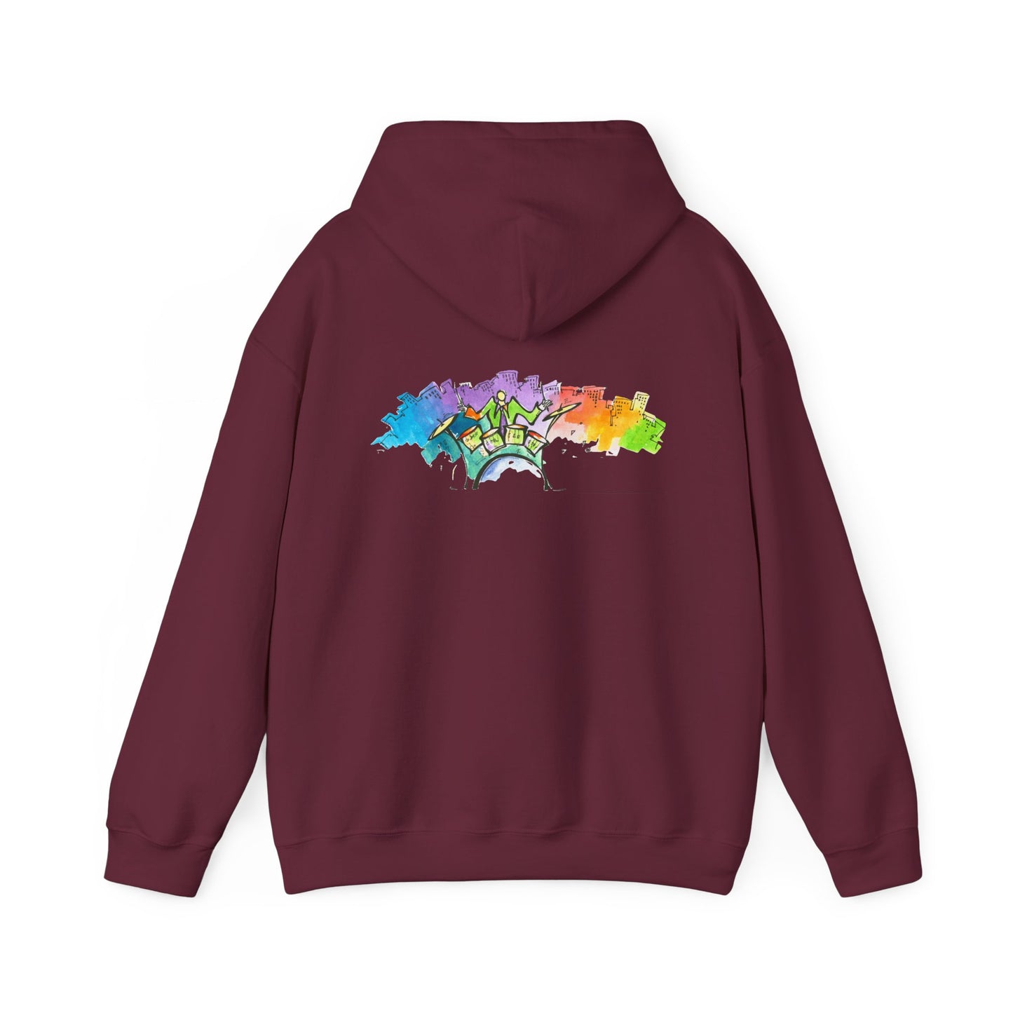 "Urban Pulse" Quincy Conwell From the Abstract Jazz Series  Hooded Sweatshirt