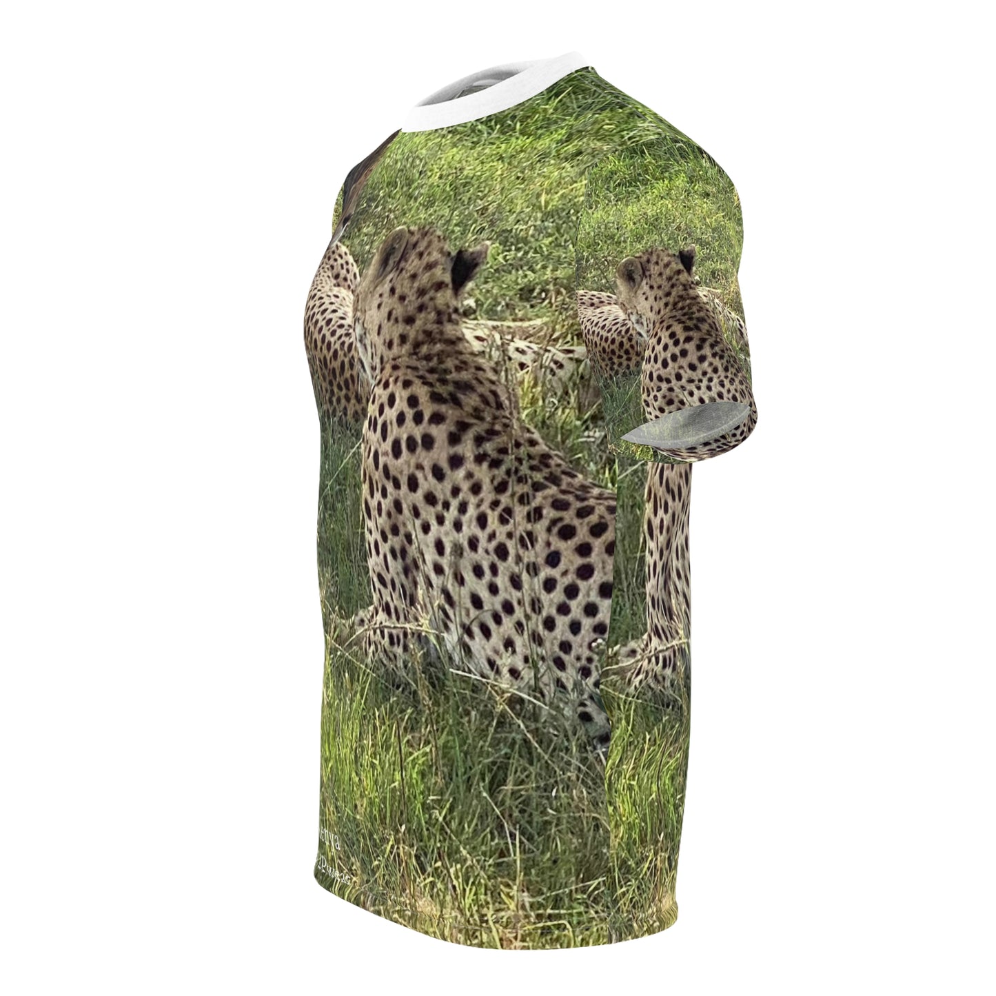 Masai Mara Cheetah's, Kenya  Unisex Cut & Sew Tee (AOP)