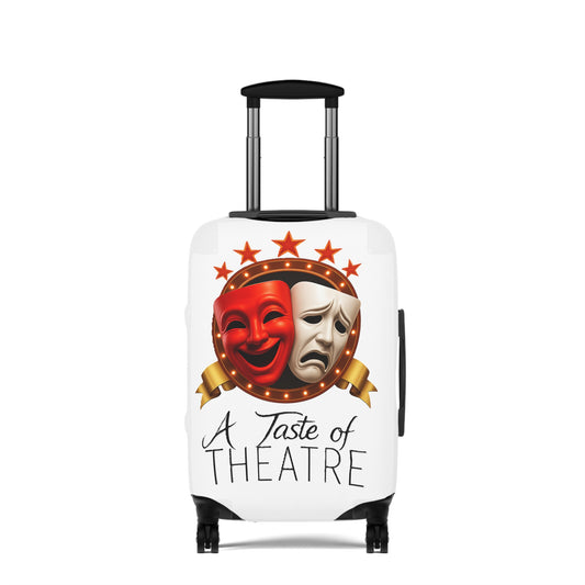 A Taste Of Theatre / Acting with the Stars Theatrical Luggage Cover – Perfect for Actors | Travel Accessories, Creative Gift, Theater Lover, Unique Design, Stage Performance