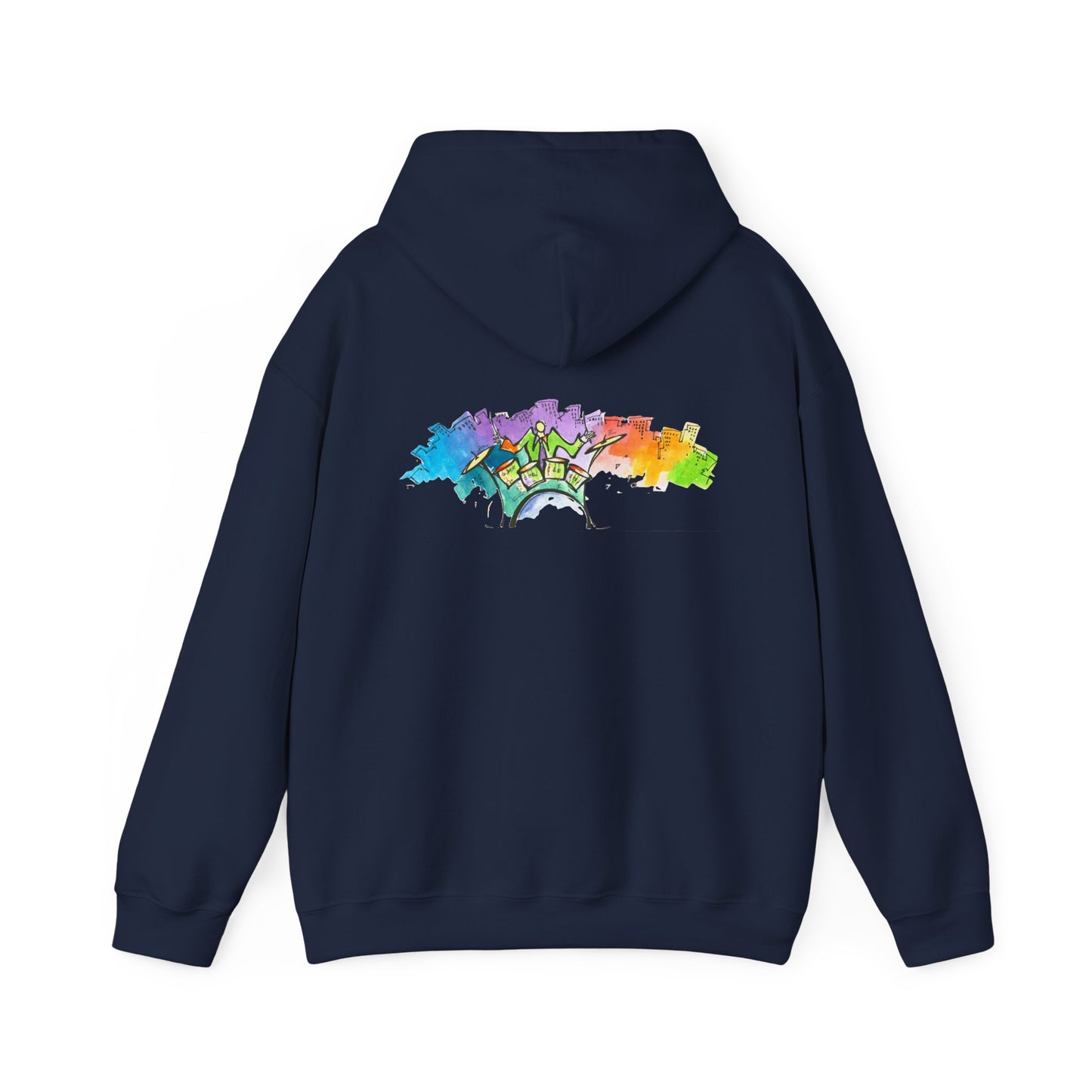 "Urban Pulse" Quincy Conwell From the Abstract Jazz Series  Hooded Sweatshirt