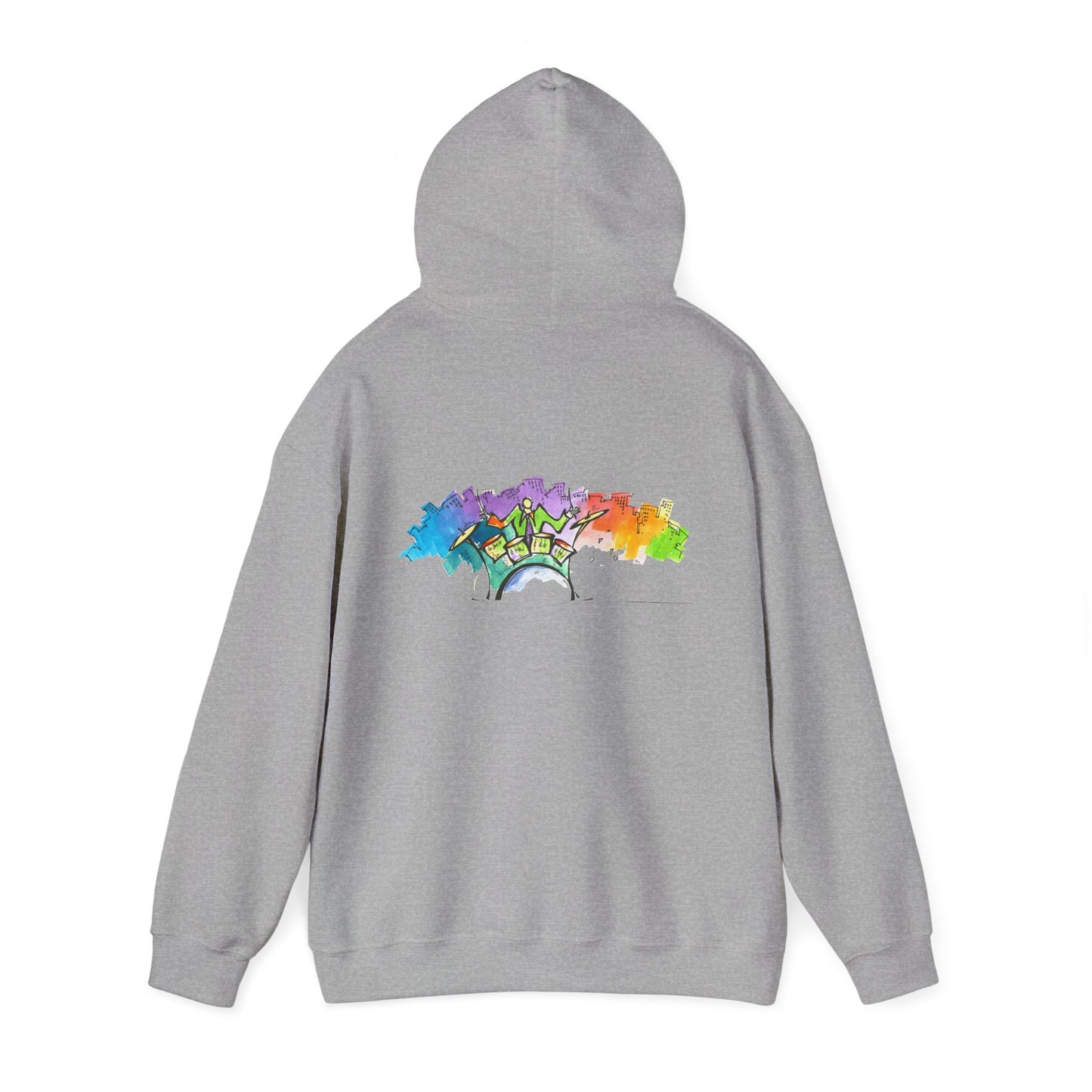 "Urban Pulse" Quincy Conwell From the Abstract Jazz Series  Hooded Sweatshirt