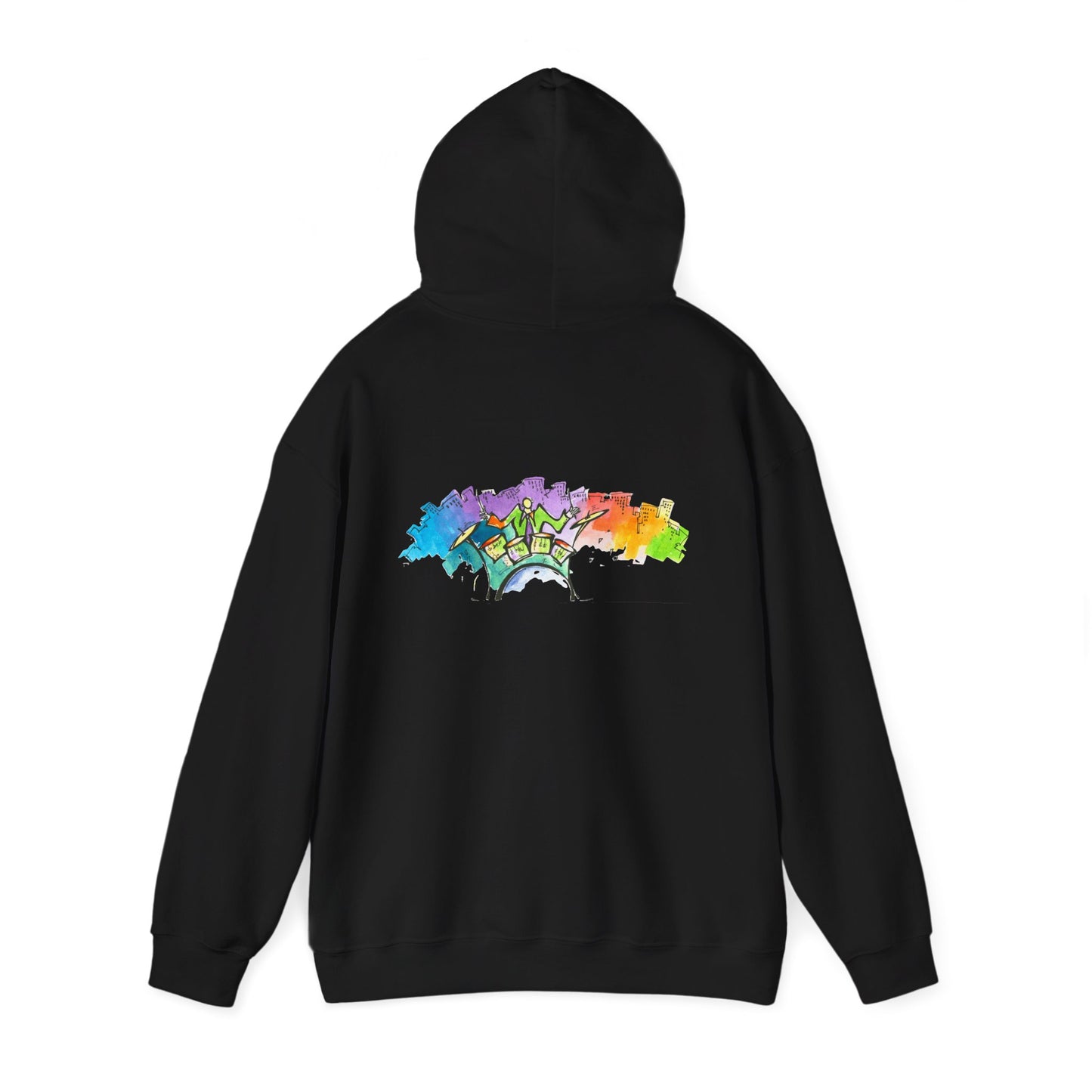 "Urban Pulse" Quincy Conwell From the Abstract Jazz Series  Hooded Sweatshirt