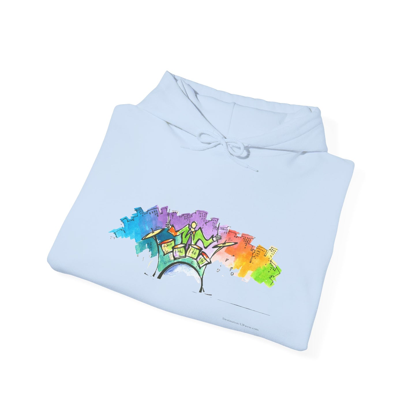 "Urban Pulse" Quincy Conwell From the Abstract Jazz Series  Hooded Sweatshirt
