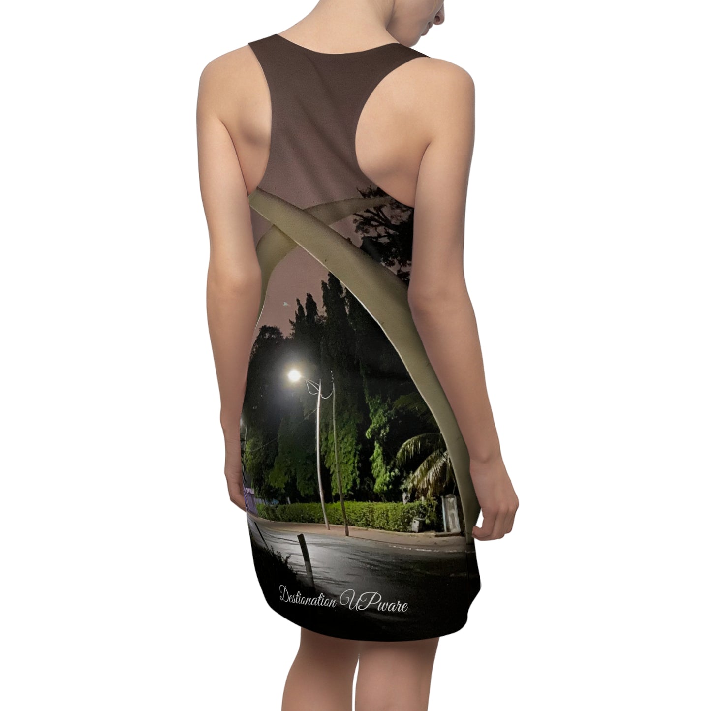 Mombasa, Kenya Women's Cut & Sew Racerback Dress (AOP)