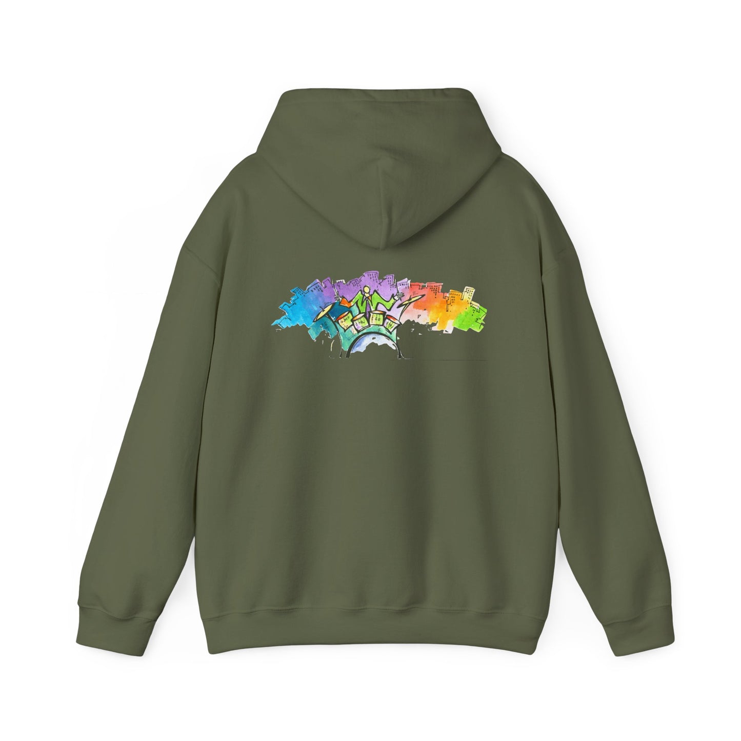 "Urban Pulse" Quincy Conwell From the Abstract Jazz Series  Hooded Sweatshirt
