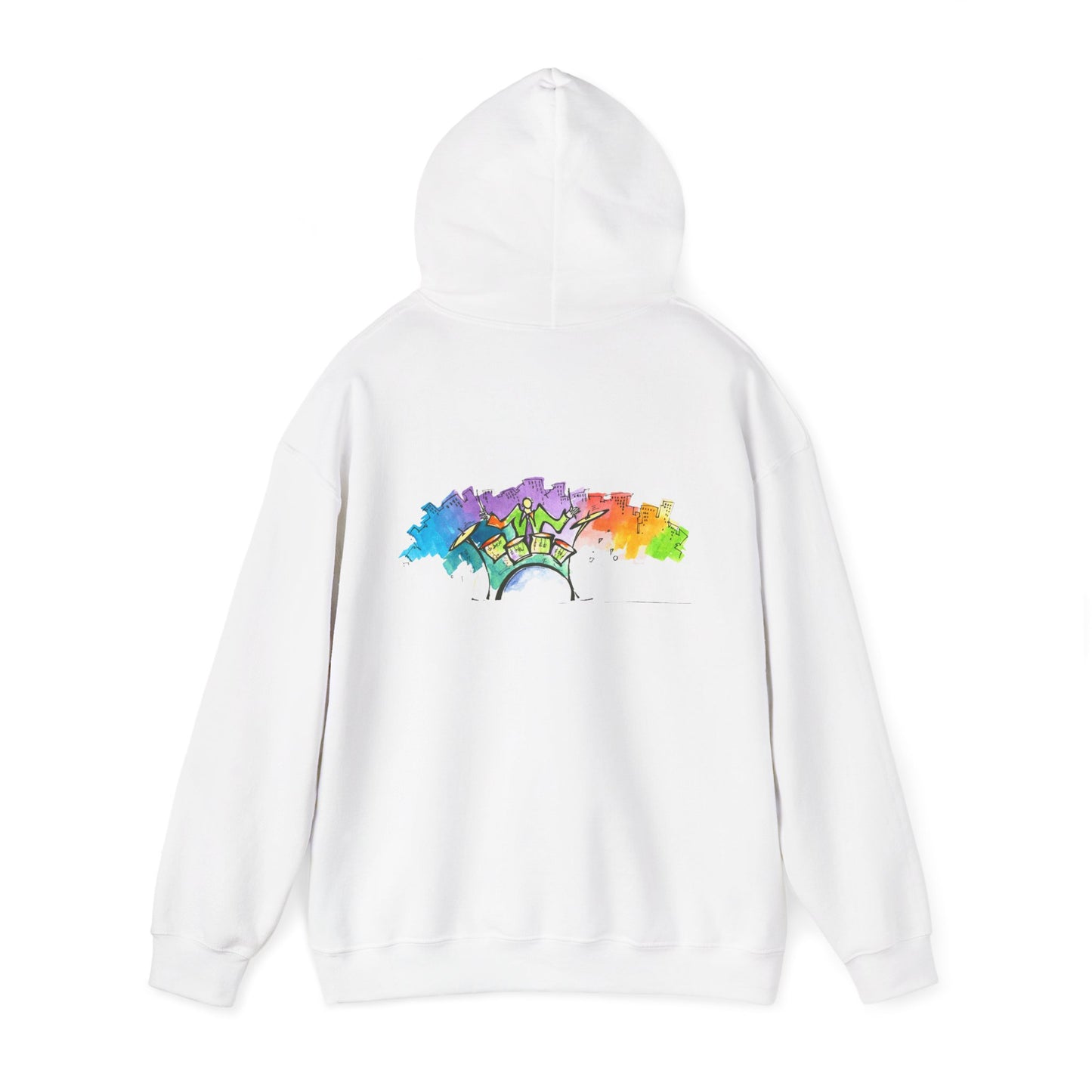 "Urban Pulse" Quincy Conwell From the Abstract Jazz Series  Hooded Sweatshirt