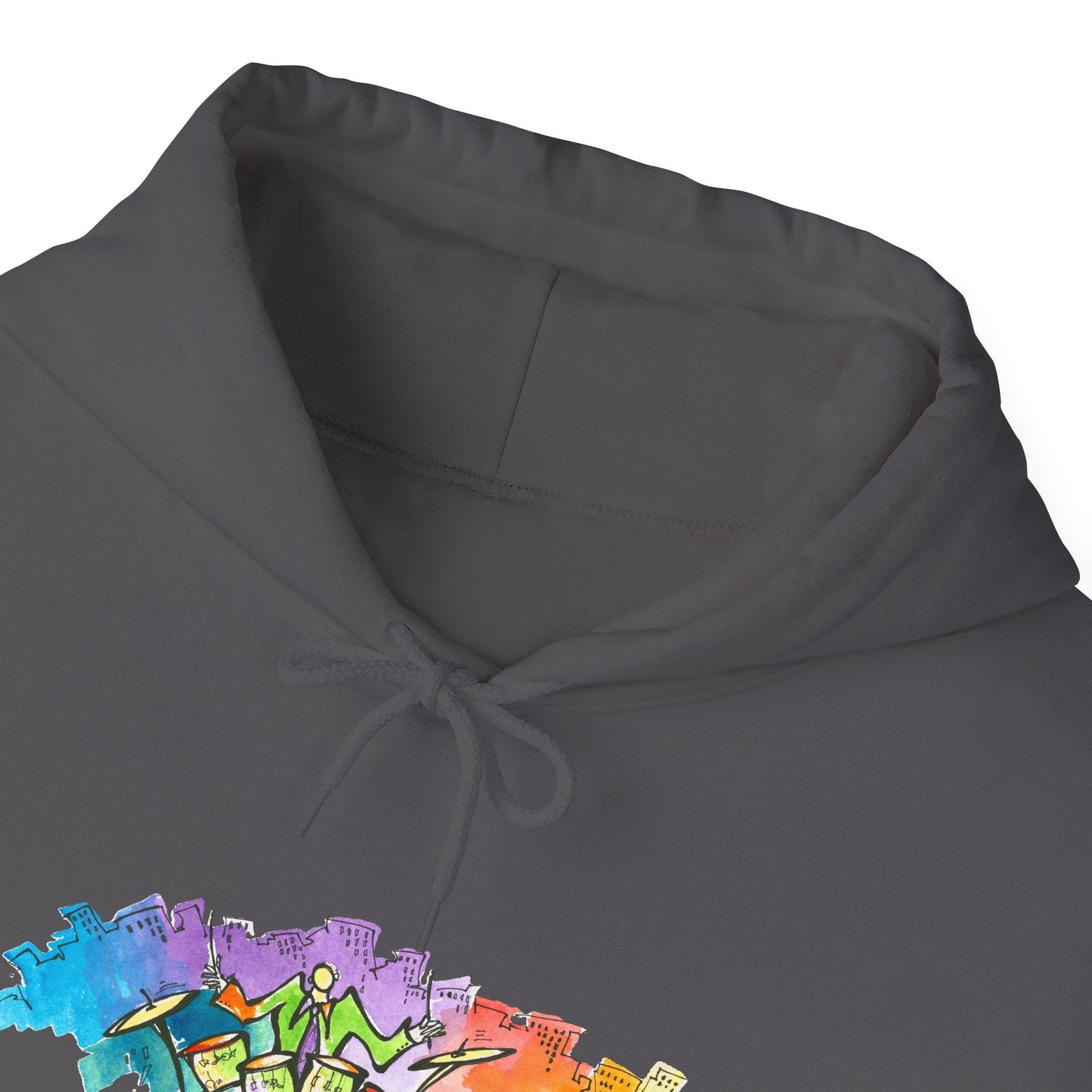 "Urban Pulse" Quincy Conwell From the Abstract Jazz Series  Hooded Sweatshirt