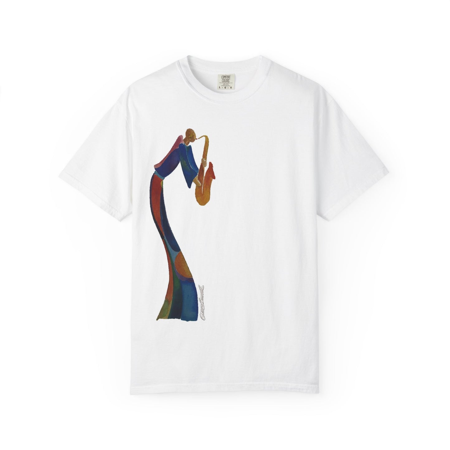 “Saxophone Serenade” Solo Collection Abstract Jazz art by Quincy Conwell