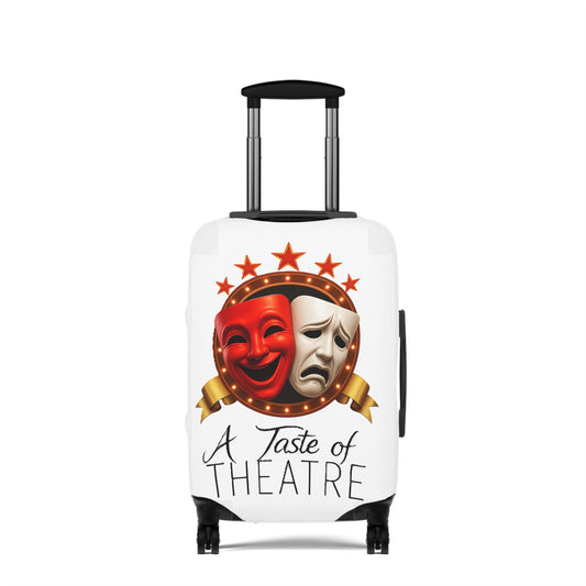 A Taste Of Theatre / Acting with the Stars Theatrical Luggage Cover – Perfect for Actors | Travel Accessories, Creative Gift, Theater Lover, Unique Design, Stage Performance