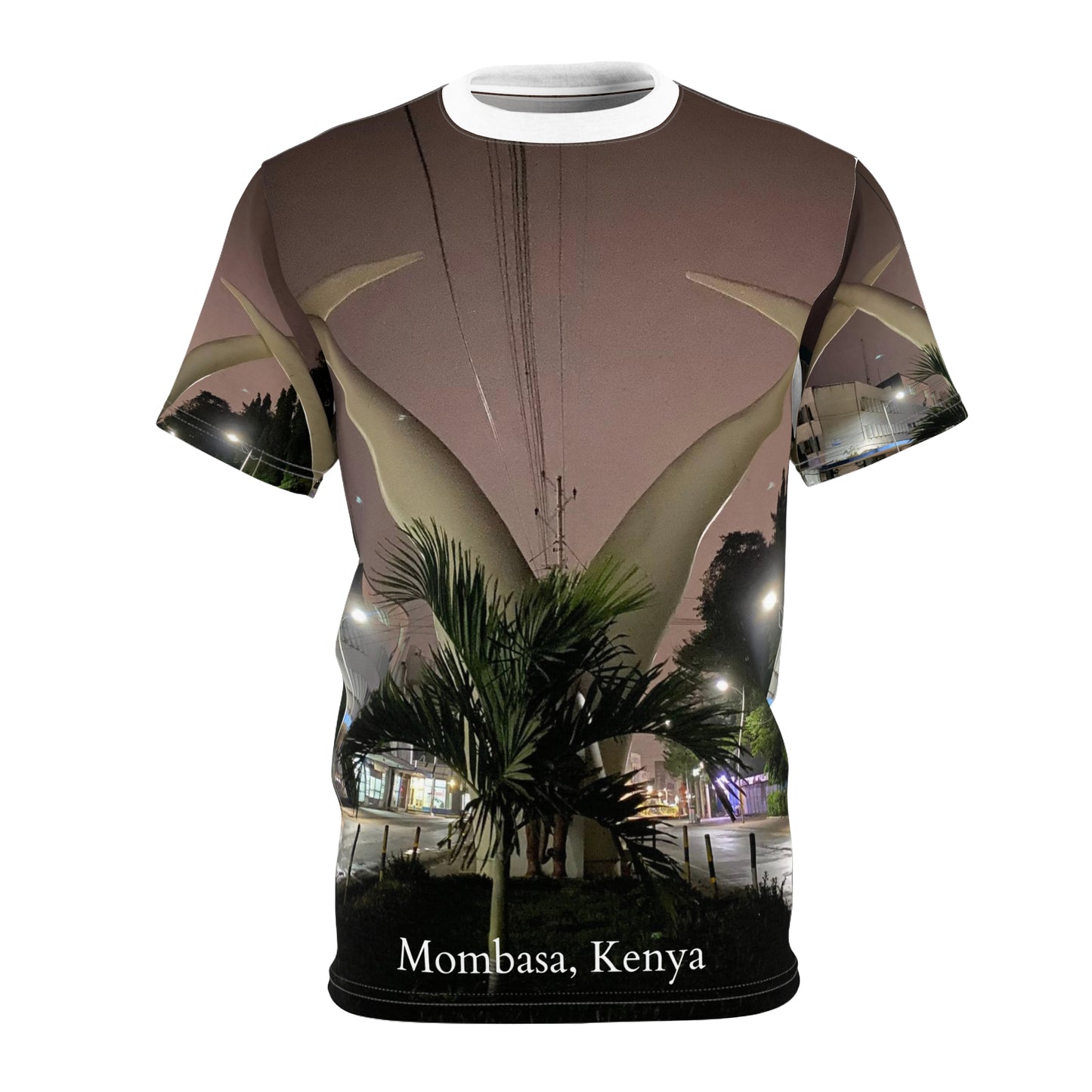 Mombasa, Kenya Unisex Cut & Sew Tee (AOP)