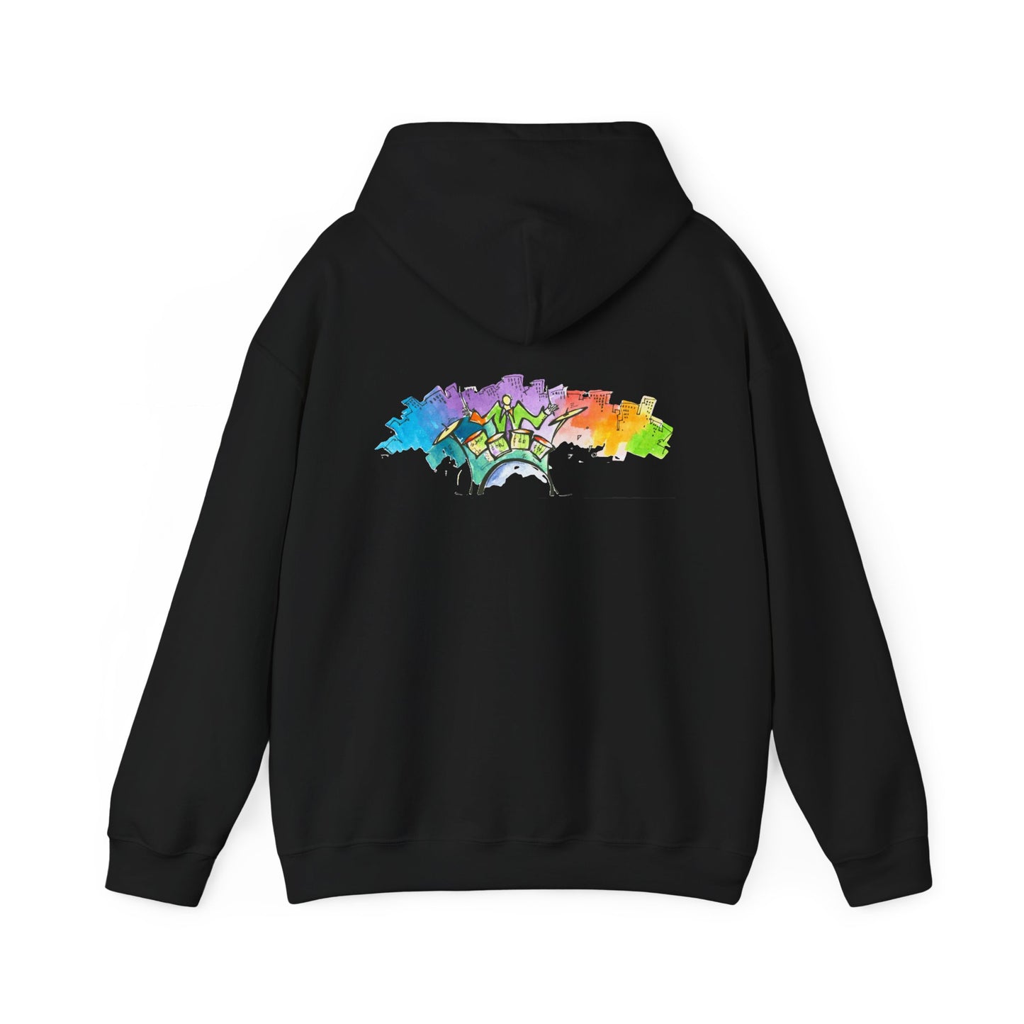 "Urban Pulse" Quincy Conwell From the Abstract Jazz Series  Hooded Sweatshirt