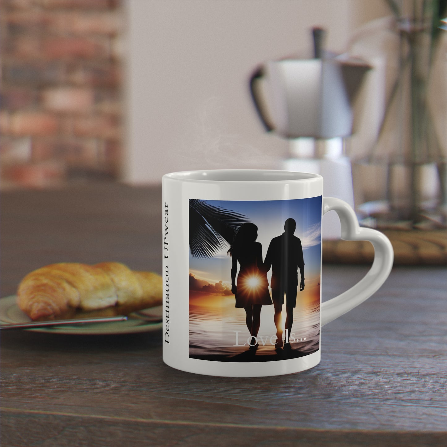 Love Is... Heart-Shaped Mug