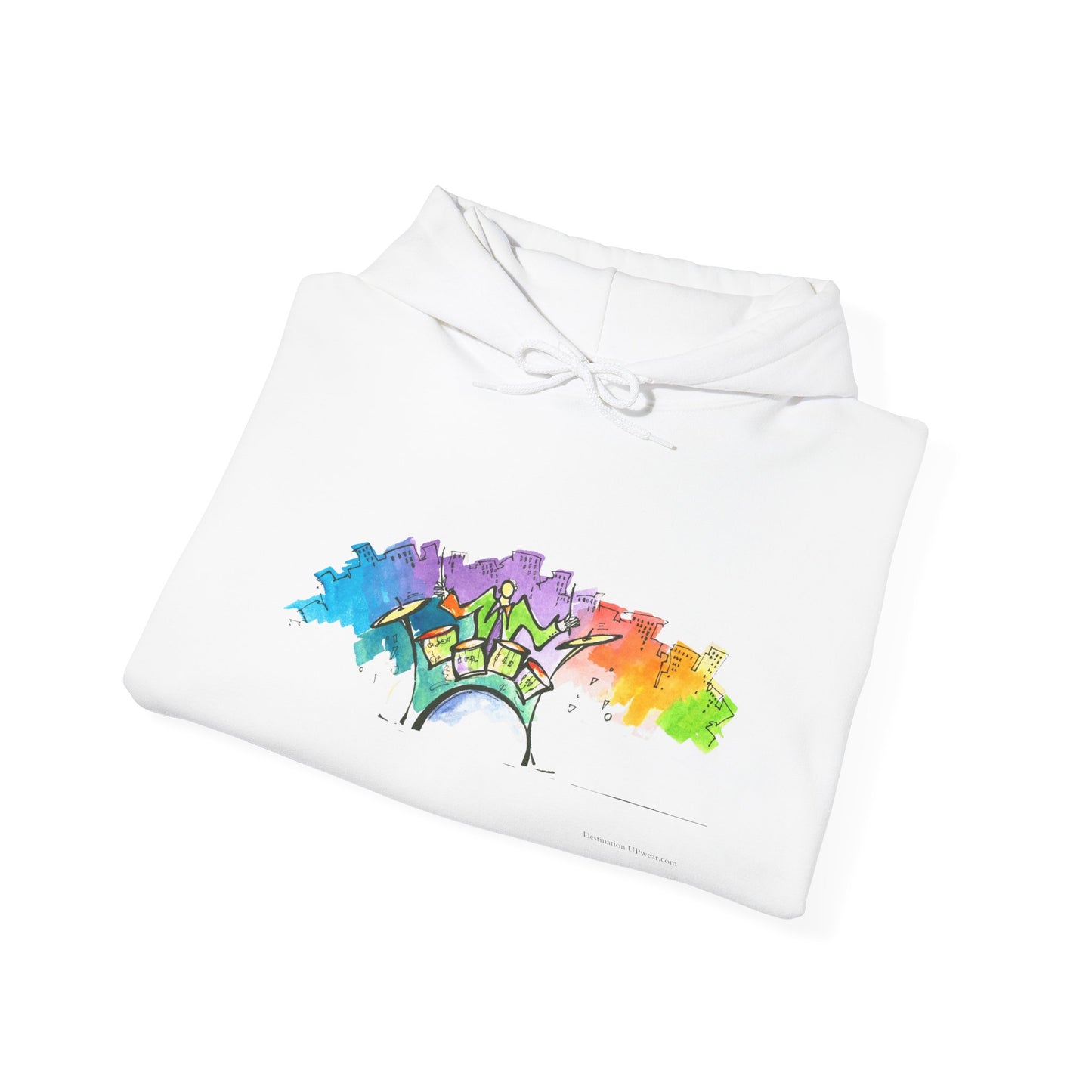 "Urban Pulse" Quincy Conwell From the Abstract Jazz Series  Hooded Sweatshirt