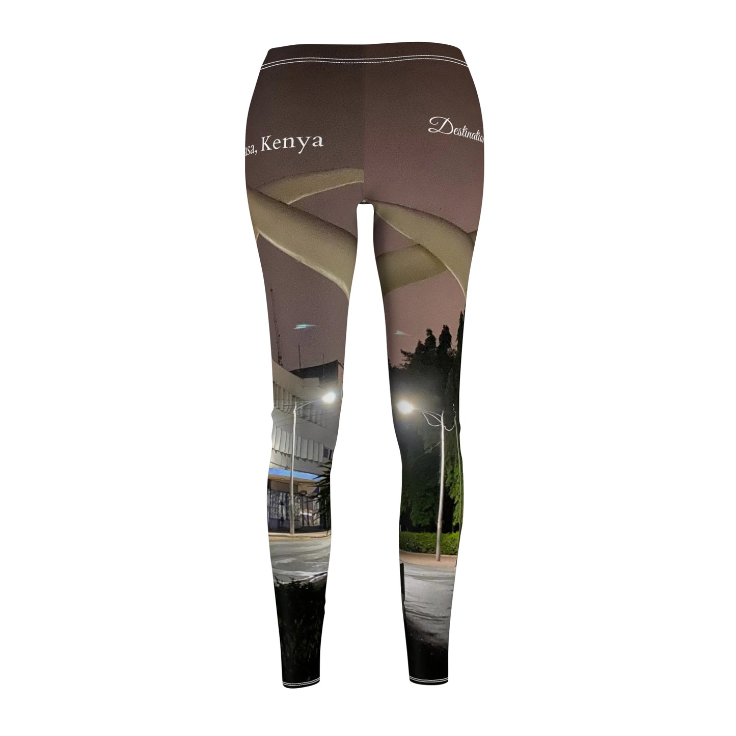 Mombasa, Kenya  Women's Cut & Sew Casual Leggings (AOP)