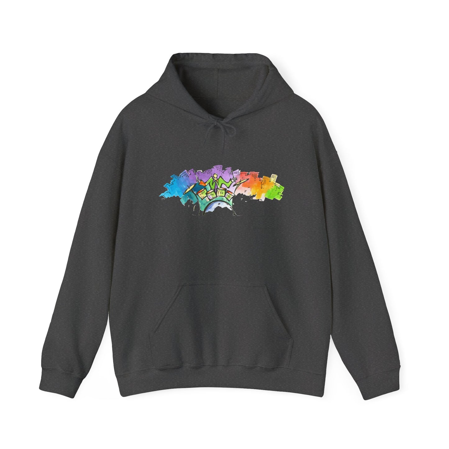 "Urban Pulse" Quincy Conwell From the Abstract Jazz Series  Hooded Sweatshirt