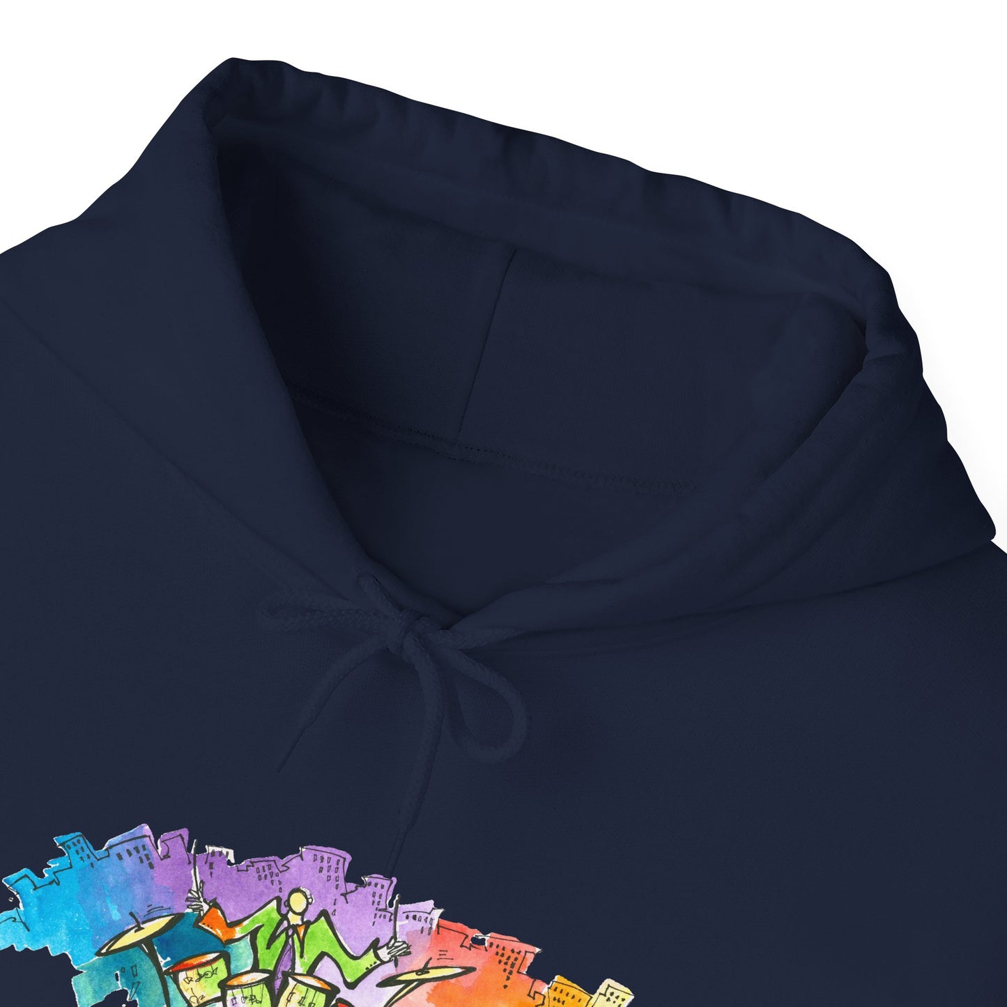 "Urban Pulse" Quincy Conwell From the Abstract Jazz Series  Hooded Sweatshirt