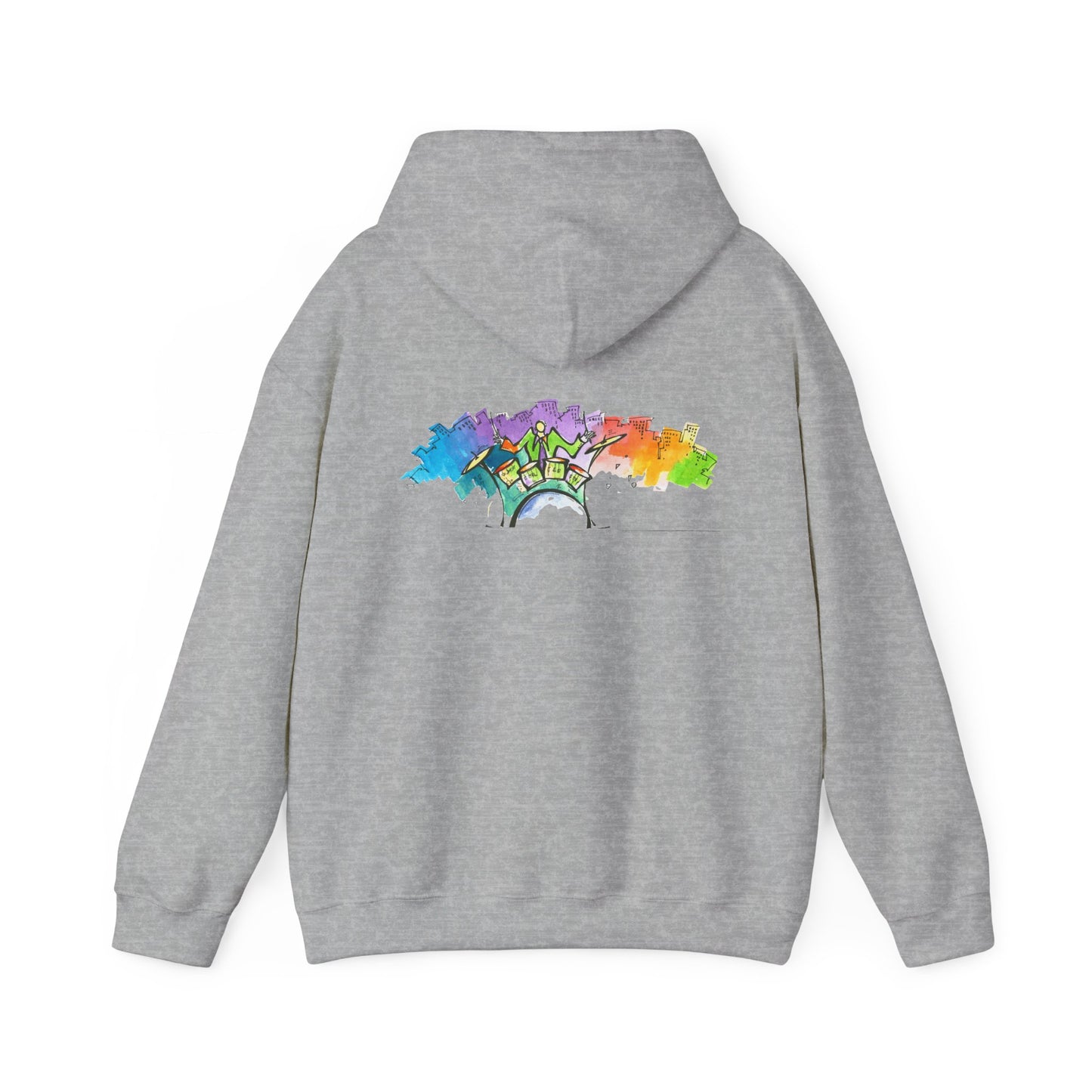 "Urban Pulse" Quincy Conwell From the Abstract Jazz Series  Hooded Sweatshirt