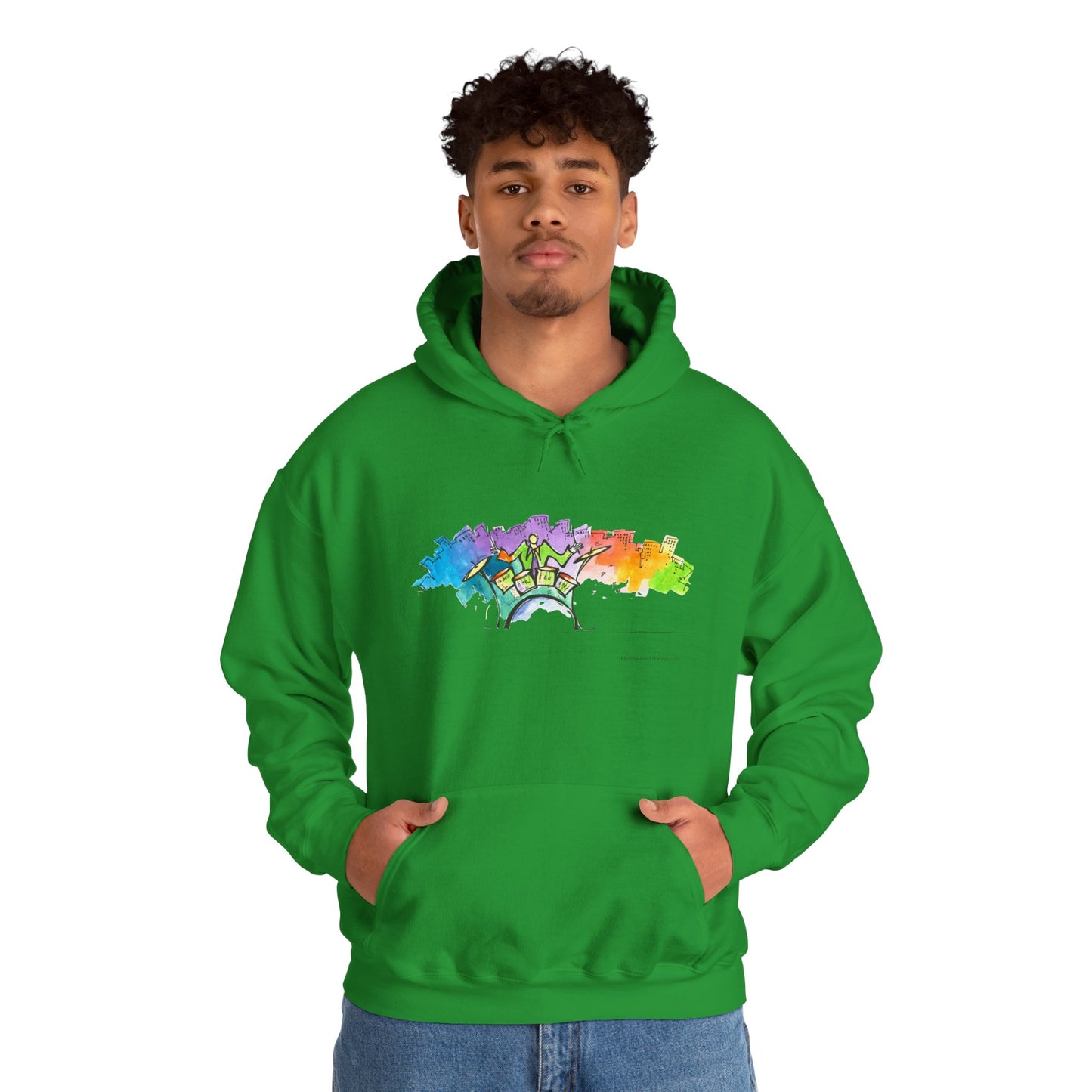 "Urban Pulse" Quincy Conwell From the Abstract Jazz Series  Hooded Sweatshirt