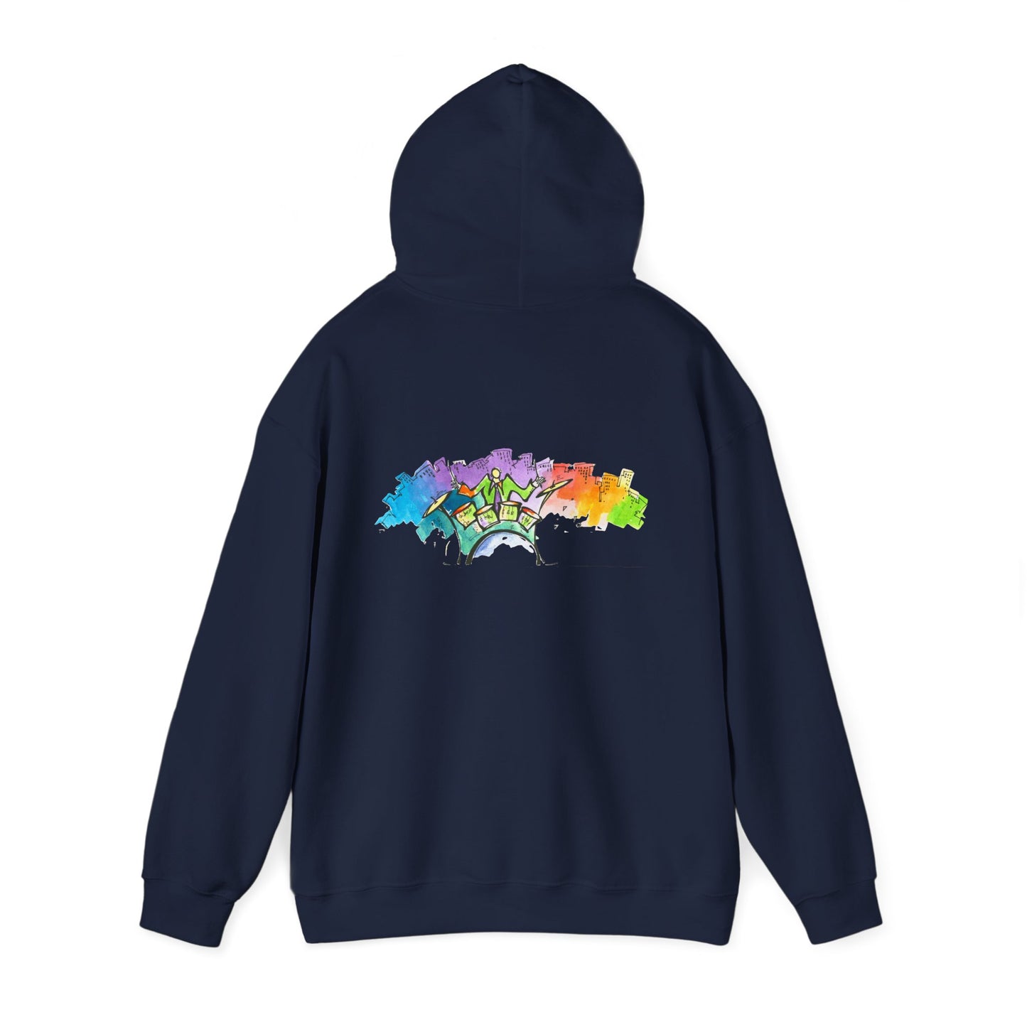 "Urban Pulse" Quincy Conwell From the Abstract Jazz Series  Hooded Sweatshirt