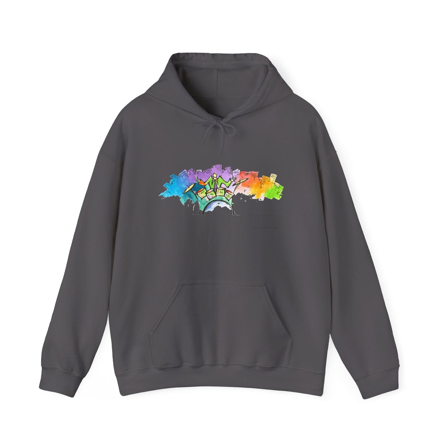 "Urban Pulse" Quincy Conwell From the Abstract Jazz Series  Hooded Sweatshirt