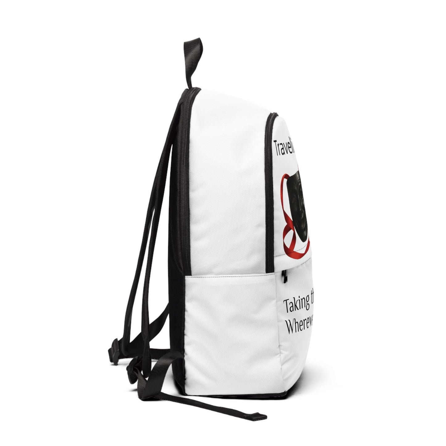 Traveling Actor Fabric Backpack - Perfect Gift for Theater Lovers, Drama Students, Actors; Ideal for School, Travel, and Everyday Use