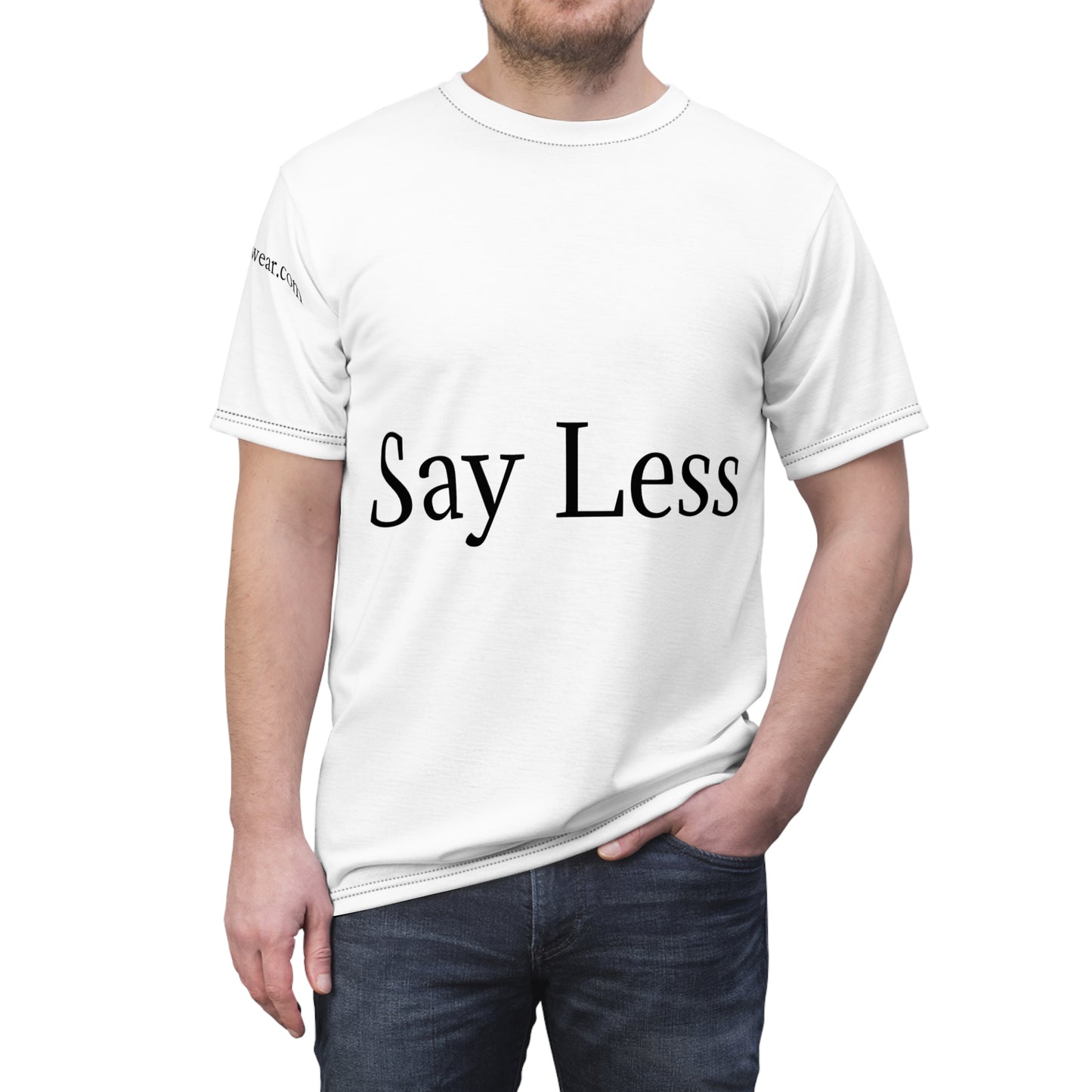 Shhh... Say Less Unisex Cut & Sew Tee (AOP)