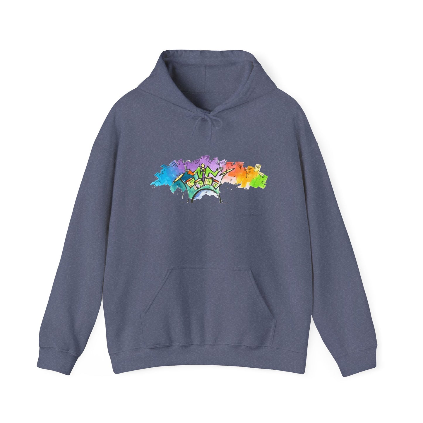 "Urban Pulse" Quincy Conwell From the Abstract Jazz Series  Hooded Sweatshirt
