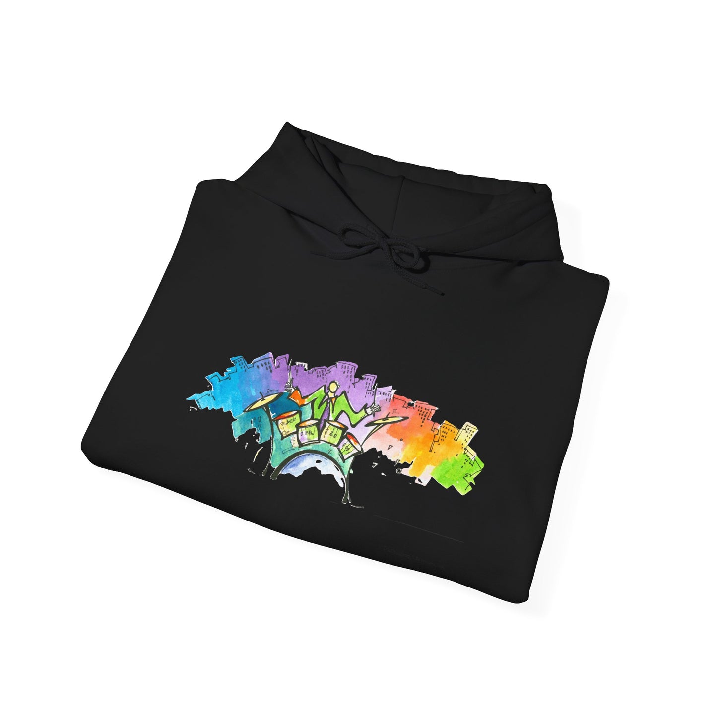 "Urban Pulse" Quincy Conwell From the Abstract Jazz Series  Hooded Sweatshirt