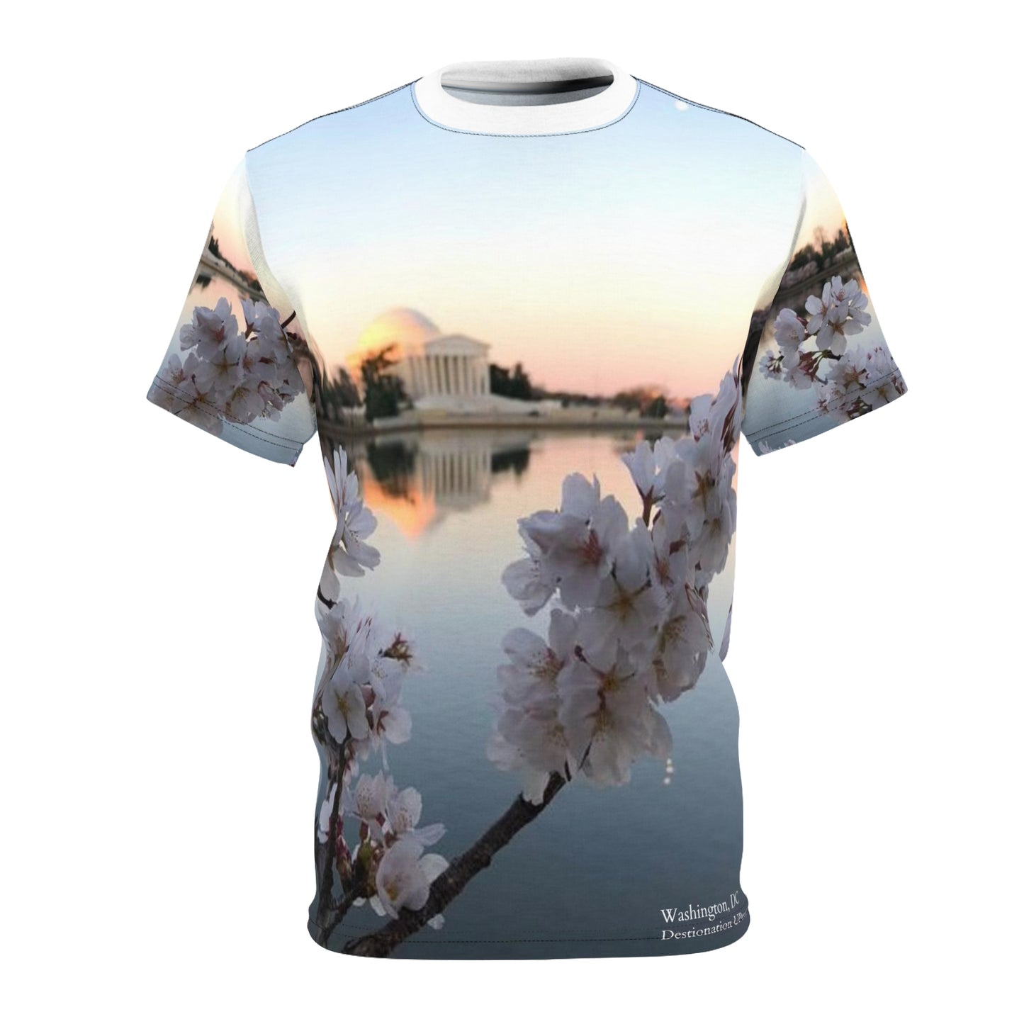 Washington, DC Cherry Blossoms Unisex Cut & Sew Tee (AOP)