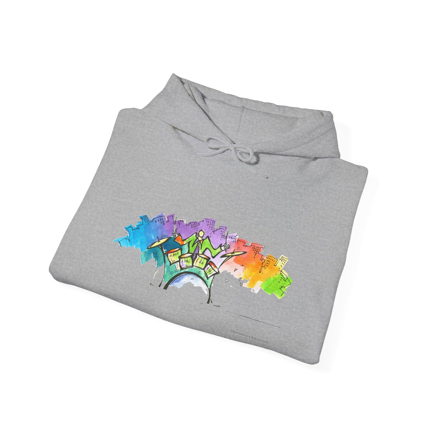 "Urban Pulse" Quincy Conwell From the Abstract Jazz Series  Hooded Sweatshirt