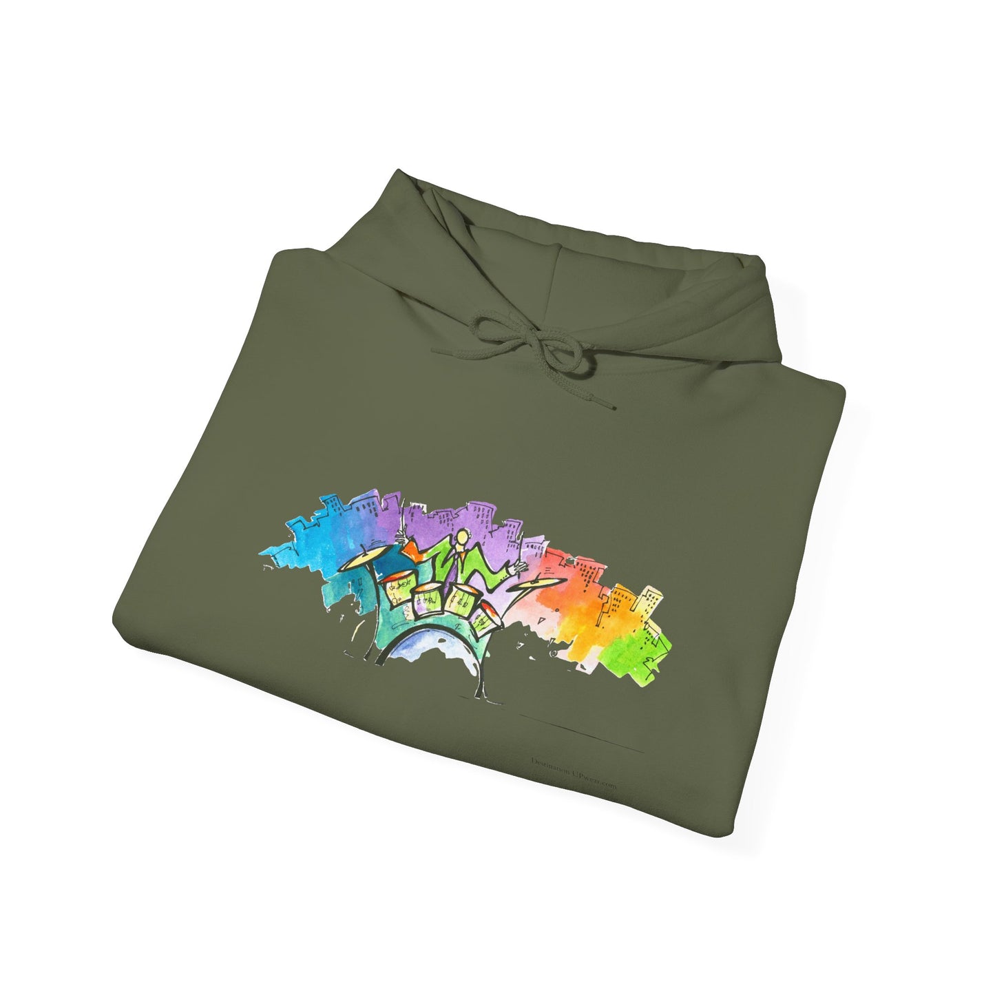 "Urban Pulse" Quincy Conwell From the Abstract Jazz Series  Hooded Sweatshirt