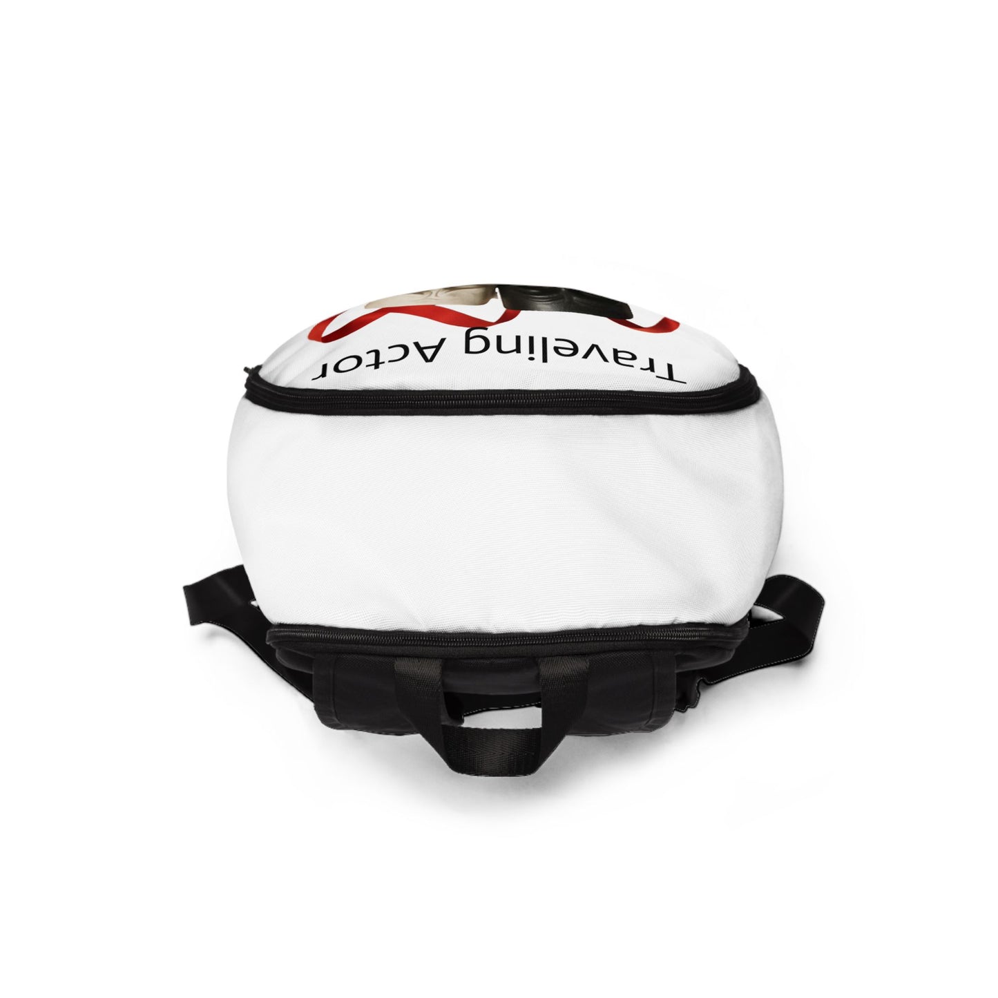 Traveling Actor Fabric Backpack - Perfect Gift for Theater Lovers, Drama Students, Actors; Ideal for School, Travel, and Everyday Use