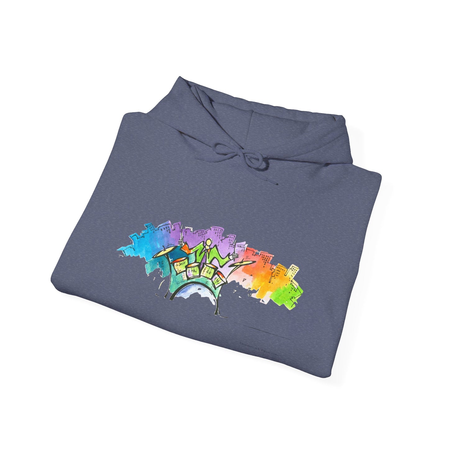 "Urban Pulse" Quincy Conwell From the Abstract Jazz Series  Hooded Sweatshirt