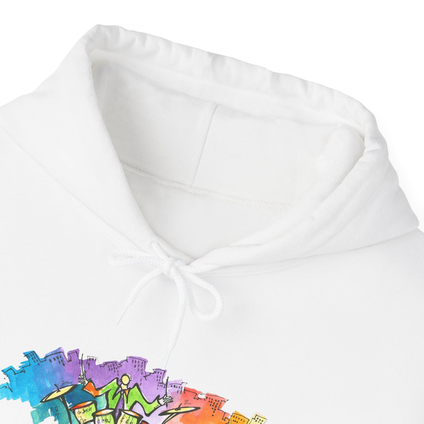 "Urban Pulse" Quincy Conwell From the Abstract Jazz Series  Hooded Sweatshirt