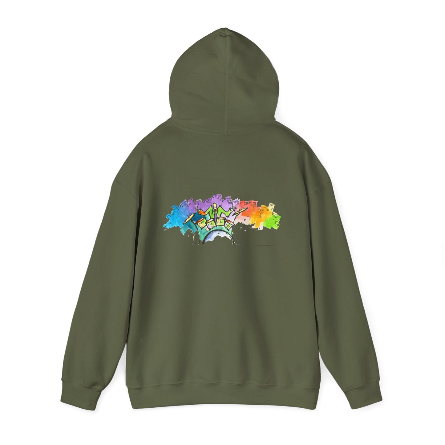 "Urban Pulse" Quincy Conwell From the Abstract Jazz Series  Hooded Sweatshirt