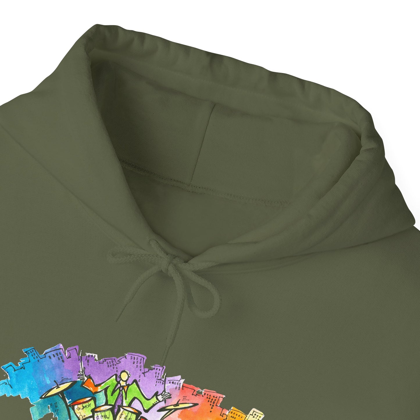 "Urban Pulse" Quincy Conwell From the Abstract Jazz Series  Hooded Sweatshirt