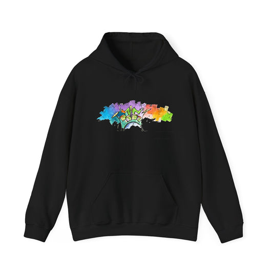 "Urban Pulse" Quincy Conwell From the Abstract Jazz Series  Hooded Sweatshirt