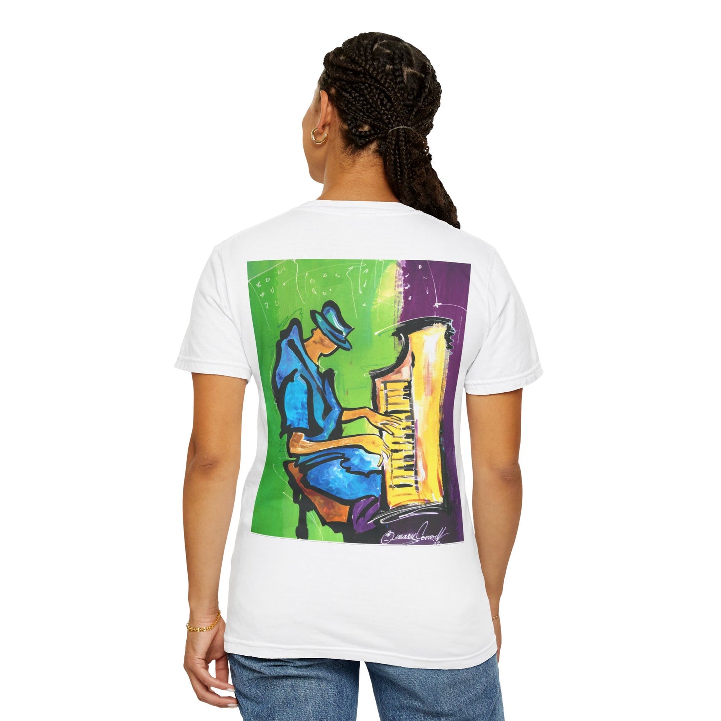 "Midnight Keys" Abstract Jazz art by Quincy Conwell