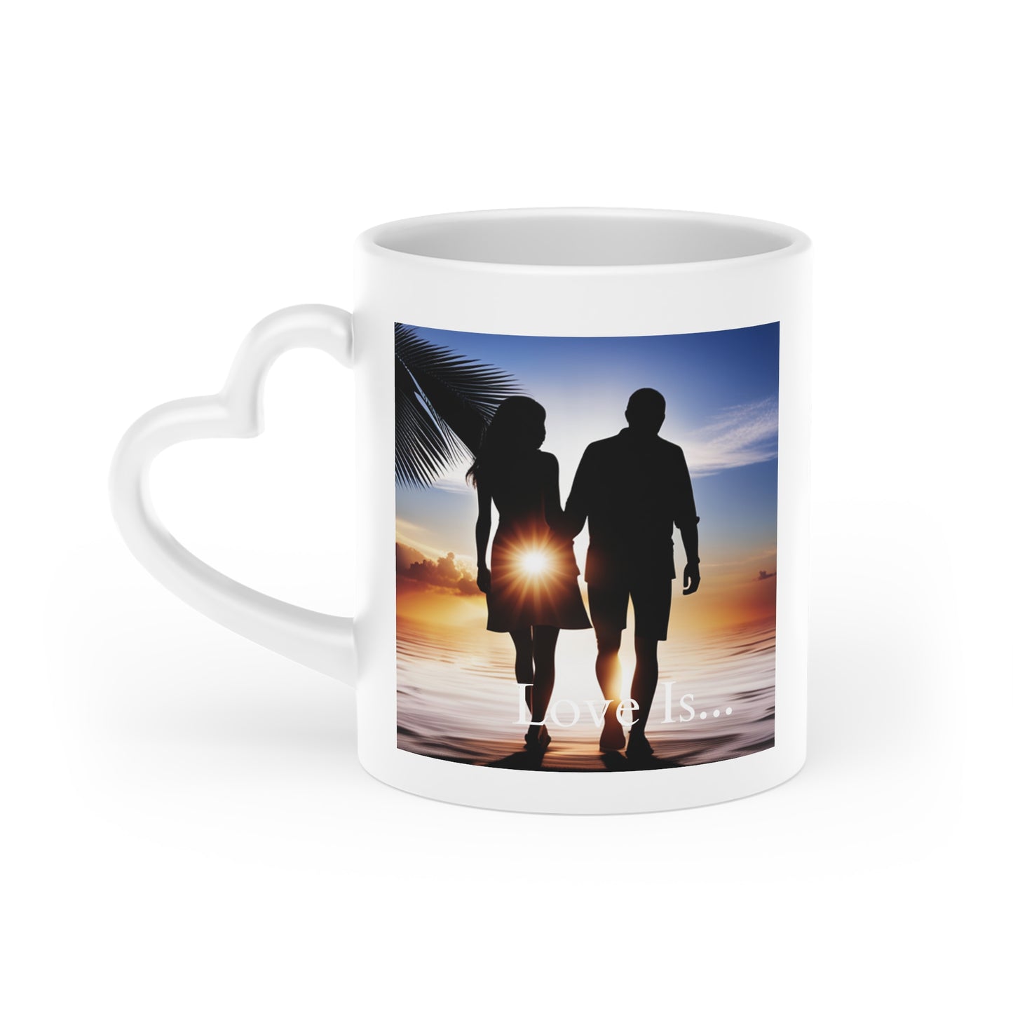 Love Is... Heart-Shaped Mug