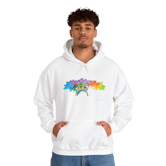 "Urban Pulse" Quincy Conwell From the Abstract Jazz Series  Hooded Sweatshirt